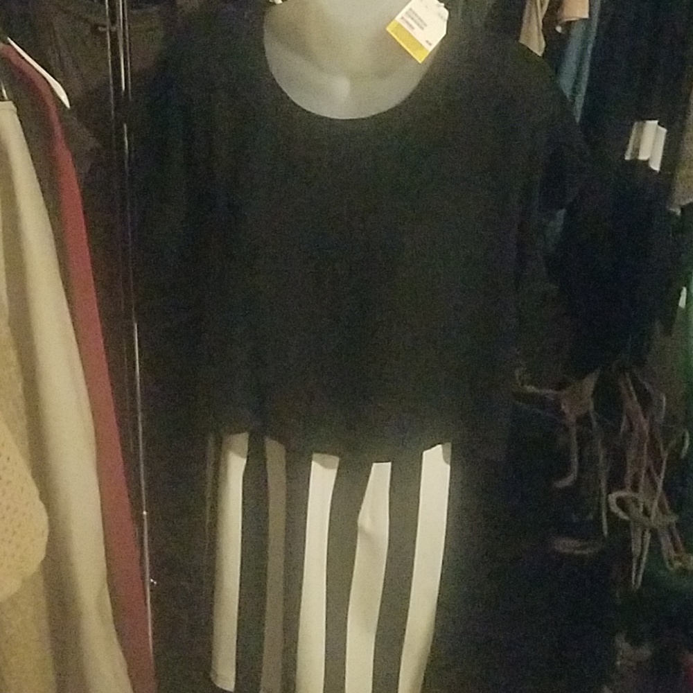 H&M dress vertical striped size 10